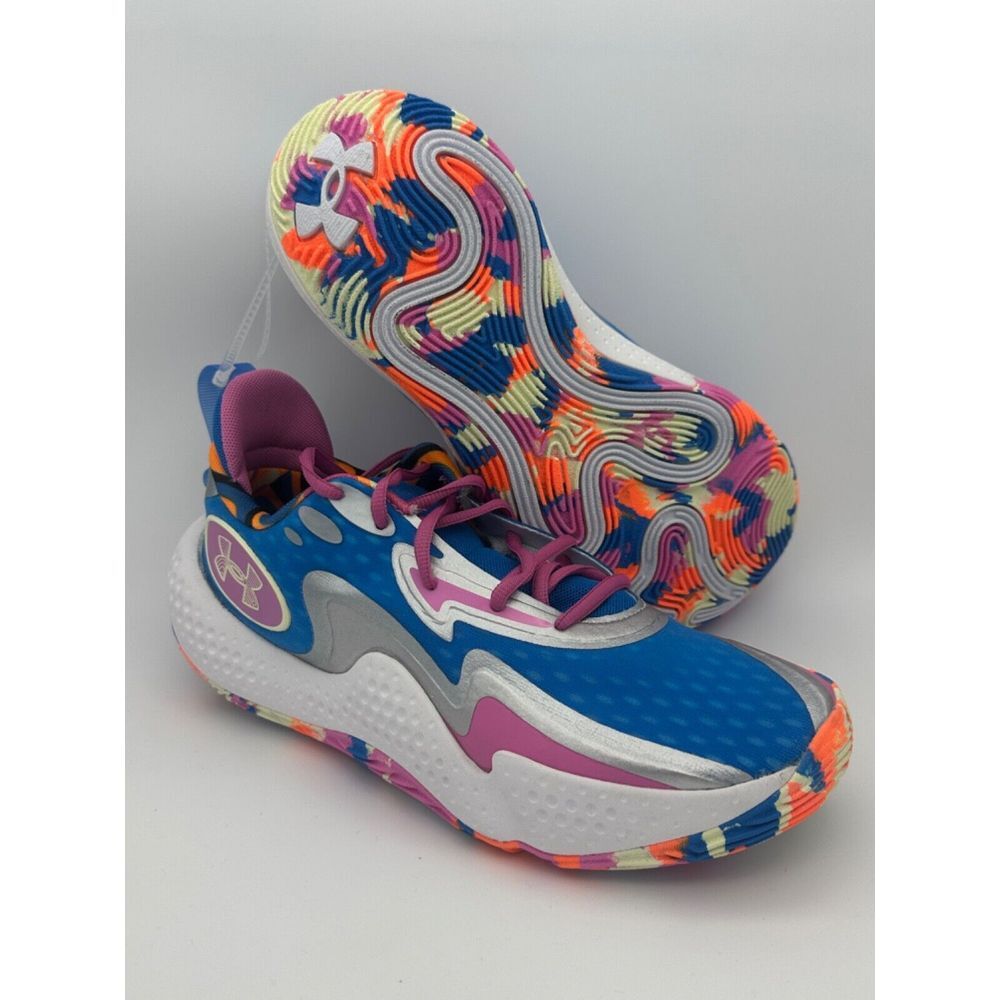 Under Armour Spawn 5 LE Basketball‎ Sneakers Shoes Men' Size 8.5 Women's Size 10